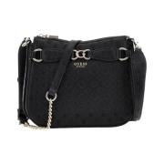 Elegant Crossbody Taske med Gyldne Detaljer