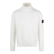 Slim Fit Turtleneck Bomuldssweater