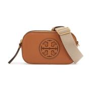 Hamret Læder Mini Crossbody Taske