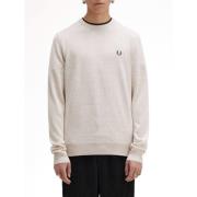 Klassisk Crew Neck Sweater Elfenben