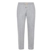 City Bukser i Pinstripe Flanel