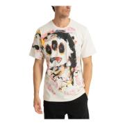 Abstrakt Multifarvet Herre T-shirt