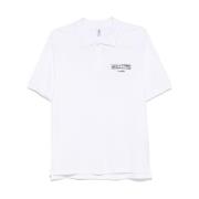 Logo Print Polo Shirt White