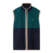 Grøn Teddy Fleece Gilet