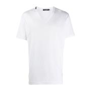 Hvid V-hals T-shirt og Polo