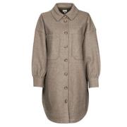 Brun Overshirt Jakke Kvinders Mantel