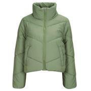 Solid Puffer Jakke i Khaki