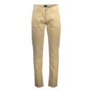 Beige Bomuld Jeansbukser