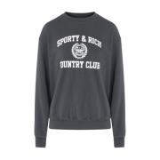 Faded Crest Crewneck Sweater