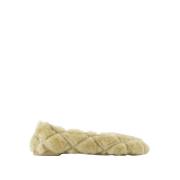 Shearling Ballerina - Beige Farve