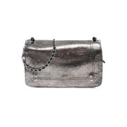 Champagne Læder Crossbody Taske