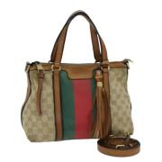 Pre-owned Canvas gucci-tasker