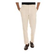 Velour Chino Bukser med Stribedetalje