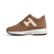 Beige Ruskind Interaktive Sneakers