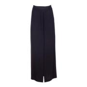 Sort Clemence Maxi Split Nederdel