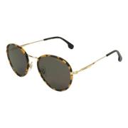 Brun og guld acetat solbrille