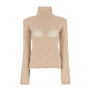 Alpaca Blend Beige Sweater