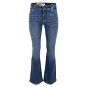 Mid Blue Flare Jeans