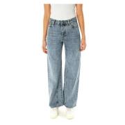 Wide Leg Jeans med Treble Cut