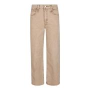 Beige Jeans, USA Fremstillet, Bomuldsblanding