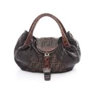 Pre-owned Stof fendi-tasker