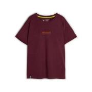 Bordeaux Printet Oversize Urban T-shirt