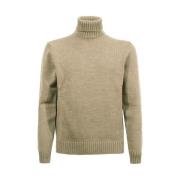 Merino Uld Turtleneck Sweater Kamel