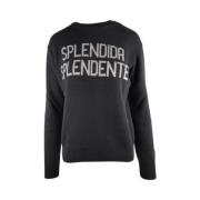 Sort Skinnende Dame Sweater