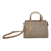 Casual Brun Tote Taske