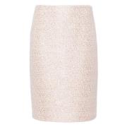 Rosa Elegant Boucle Midi Nederdel