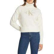 Chenille Turtleneck Sweater Ivory