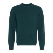 Albue Patch Crew Neck Sweater