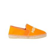 Orange Espadriller med Logo