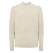 Uldblandet rund hals sweater