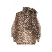 Silke Leopard Print Bluse