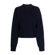 Blå Uld Kashmir Sweater