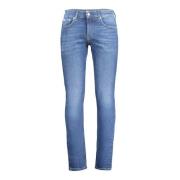 Slim Denim Jeans Blå Herre