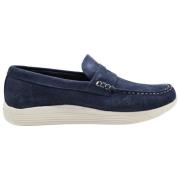 Suede Low Moccasins Avion Style