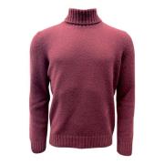 Boucle Turtleneck Sweater, Chianti Rød