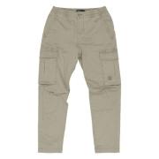 Slim Sateen Cargo i Oliven