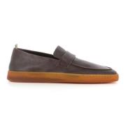 Ebony Læder Slip-On Sandaler