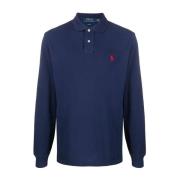 Langærmet poloshirt