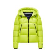 Kort Nylon Micro-Ripstop Puffer Jakke