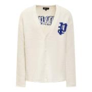 Strik Cardigan Hvid Creme Logo