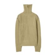 Beige Cashmere Strik Sweater