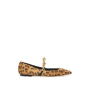 Leopard Print Tilda Ballerina Sko