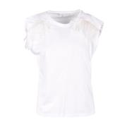 Hvid T-shirt fra Patrizia Pepe Collection