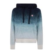 Midnight Gradient Mohair Hoodie