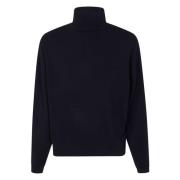 Sort Vaffel Turtleneck Sweater