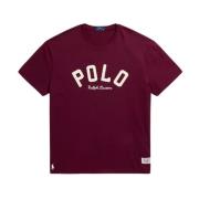 Bordeaux skjorte med logo Classic Fit